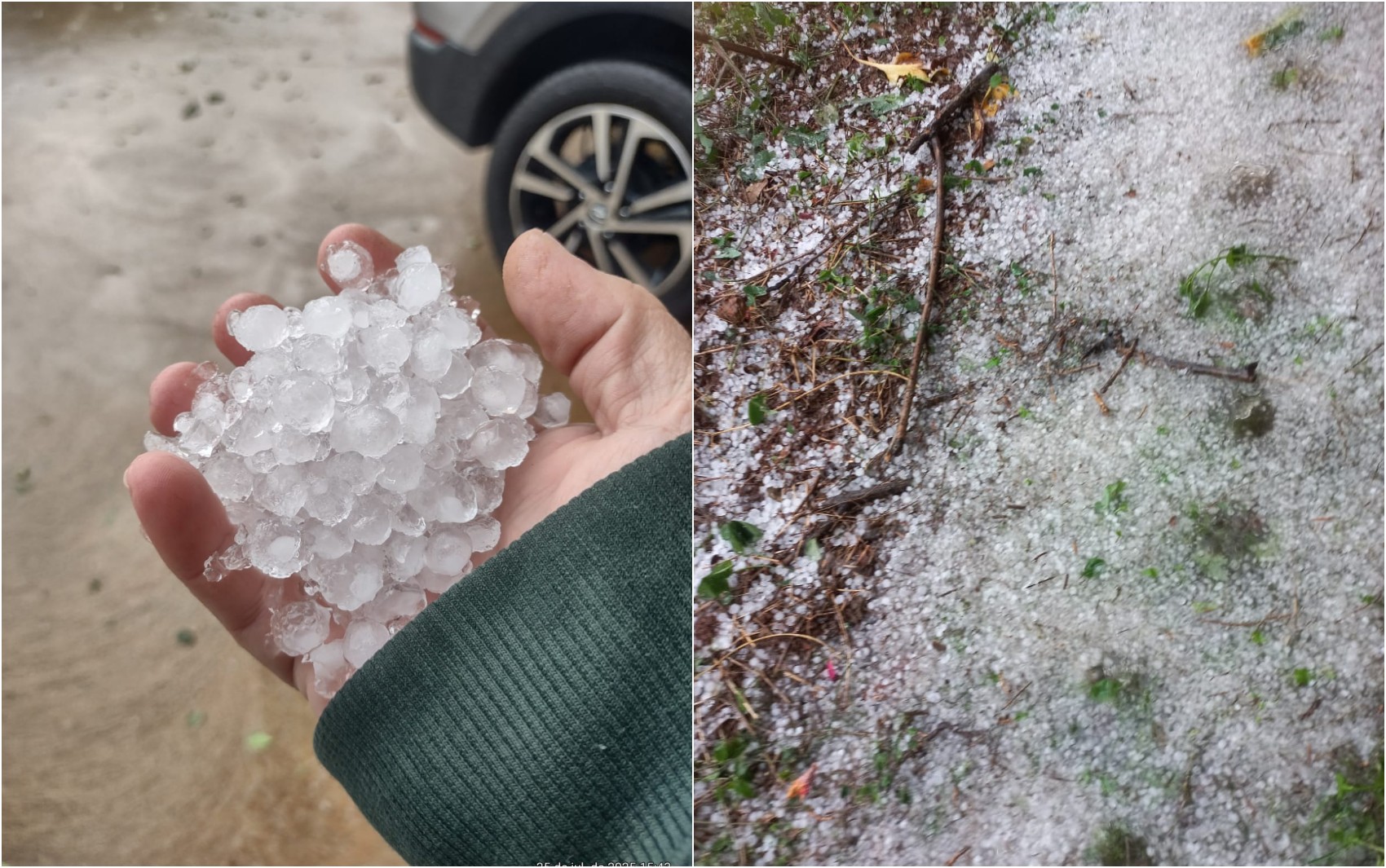 Chuva de granizo atinge pelo menos oito cidades do Sul de Minas; veja detalhes