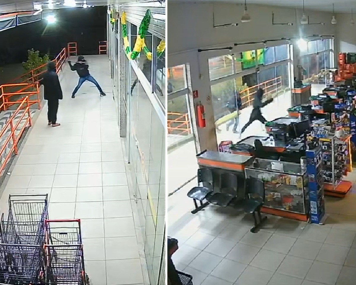 VÍDEO: supermercado sofre tentativa de furto em Porciúncula