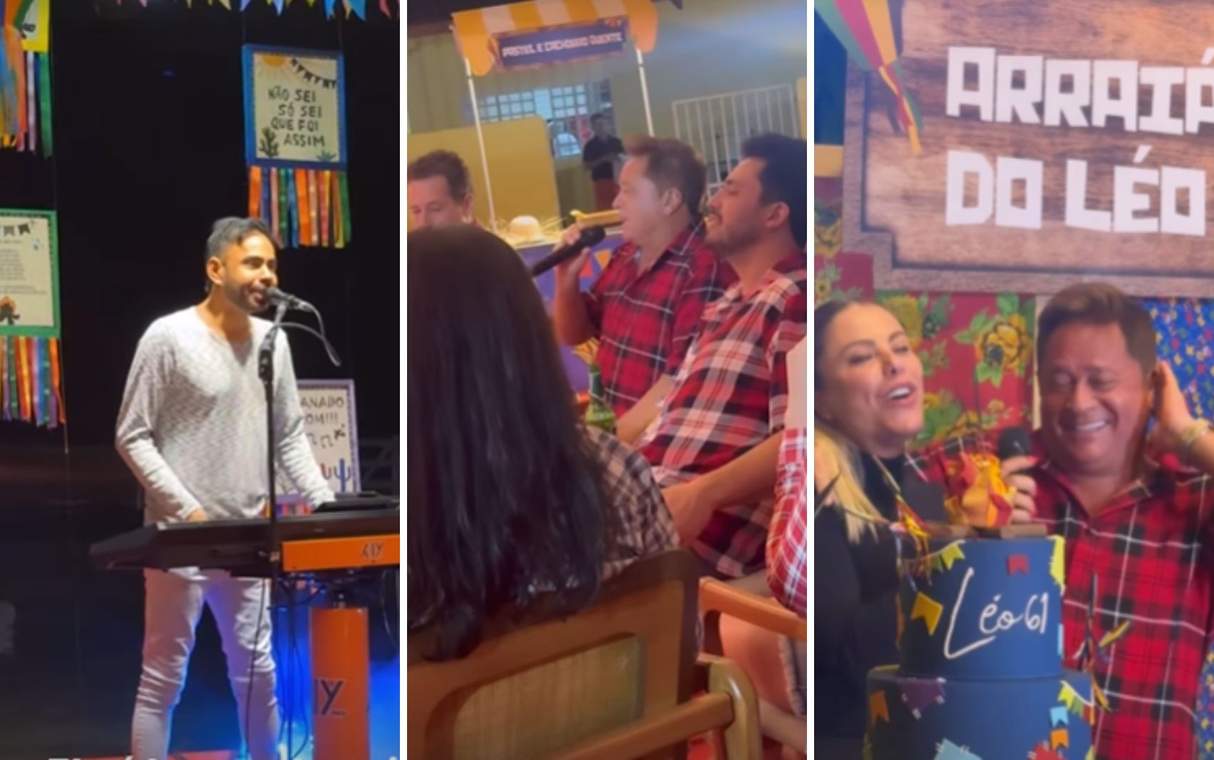 Show de Pepe Moreno, música em família e comidas típicas: veja detalhes da festa de aniversário do cantor Leonardo