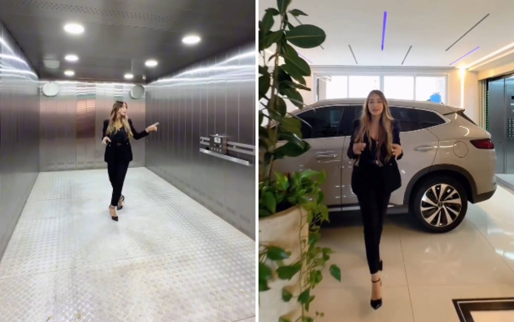Vídeo de corretora mostrando elevador para carro em um prédio de luxo em Goiás viraliza 