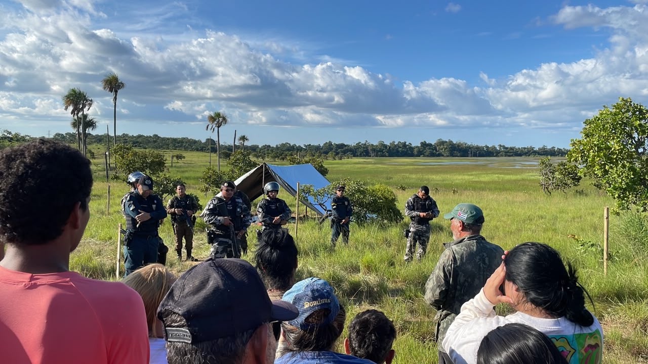 Grupo em área de ocupação rural denuncia violência da PM em Boa Vista