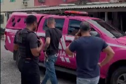 Sargento dos bombeiros é preso por suspeita de agredir a companheira no meio da rua em Belém