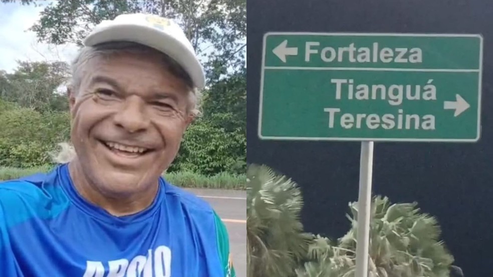 Maratonista que percorre o Brasil a pé chega a Teresina após atravessar oito estados — Foto: Arquivo Pessoal