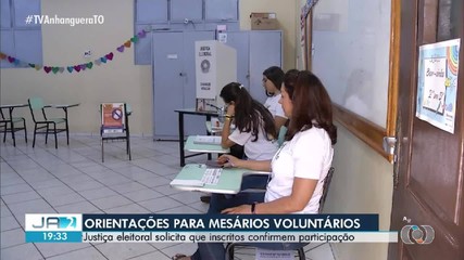 Inscritos para atuar como mesários voluntários devem confirmar participação nas eleições