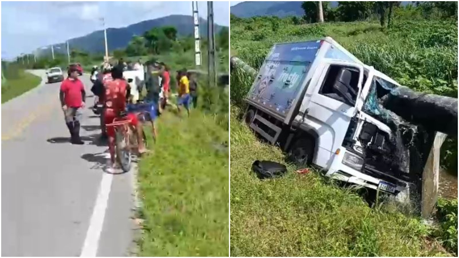 Casal morre em colisão entre caminhão e moto na Grande Fortaleza