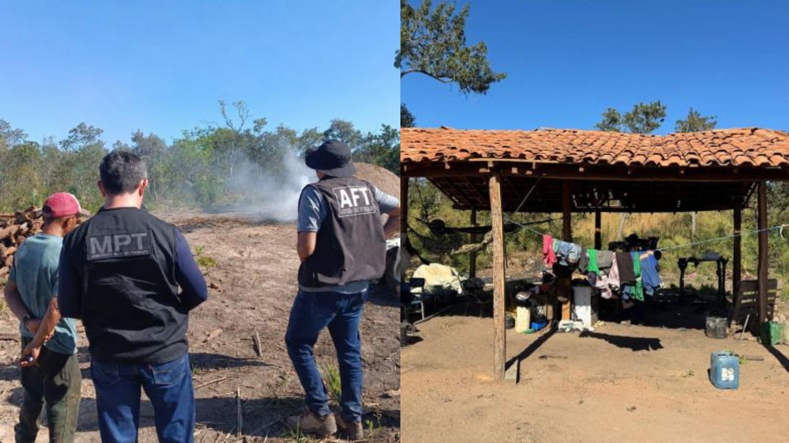 Dois trabalhadores são resgatados de situação análoga à escravidão em carvoaria no município de Uruçuí
