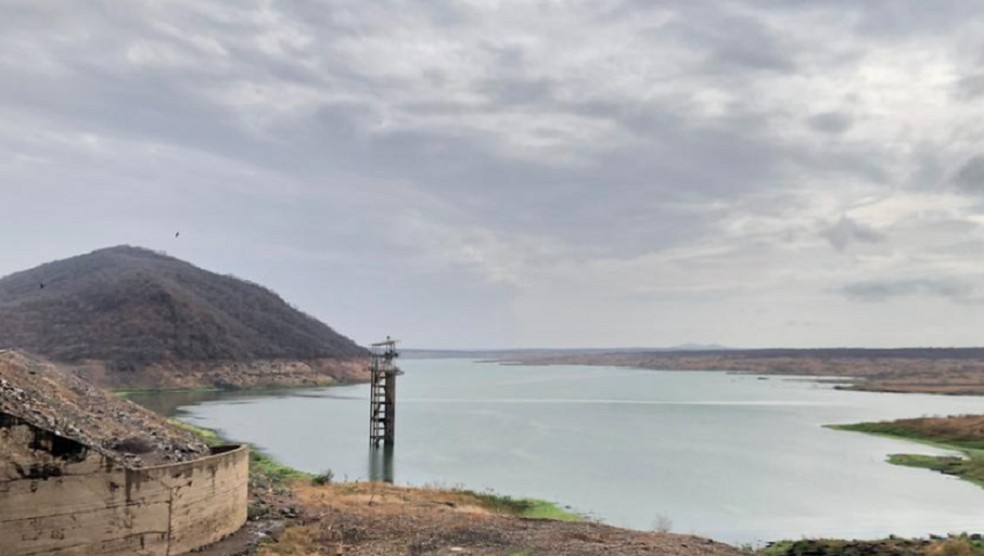 Reserva hídrica na região era de 9% no começo do ano. Em julho subiu para 41%, saindo da classificação “muito crítica” para “em alerta”. — Foto: Sistema Verdes Mares