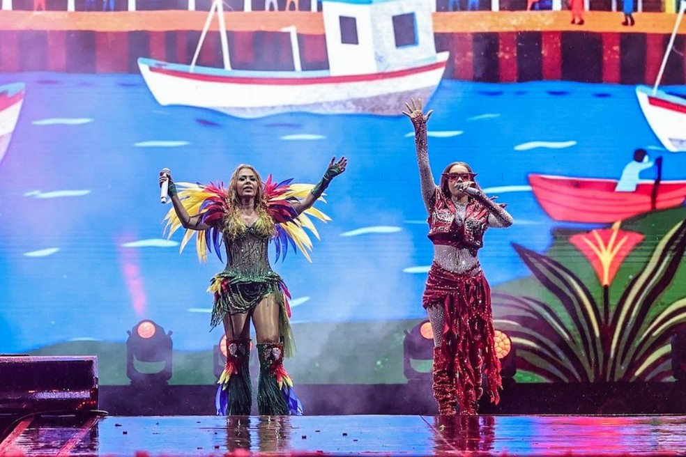 Joelma se apresenta no Rock in Rio 2026 — Foto: Anderson Bordê/AgNews