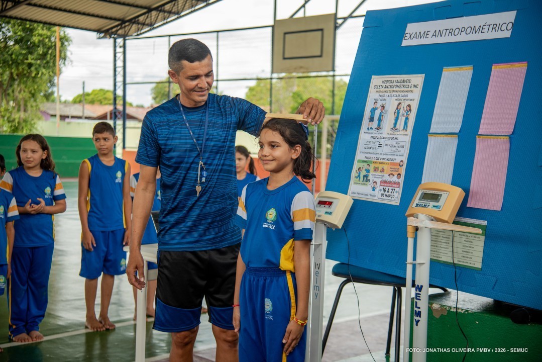 Boa Vista monitora saúde e desenvolvimento de alunos na rede municipal