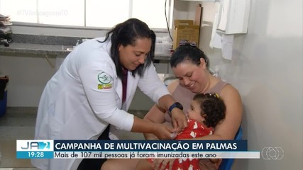 Mais de 107 mil pessoas foram atendidas para vacinação em Palmas em 2026