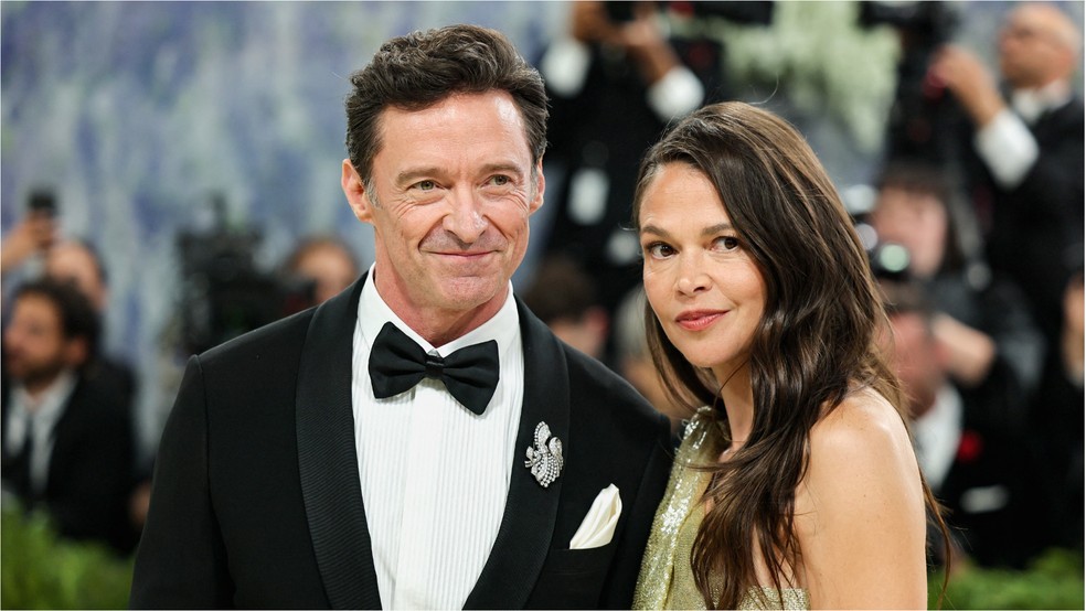 Hugh Jackman e Sutton Foster — Foto: Reuters