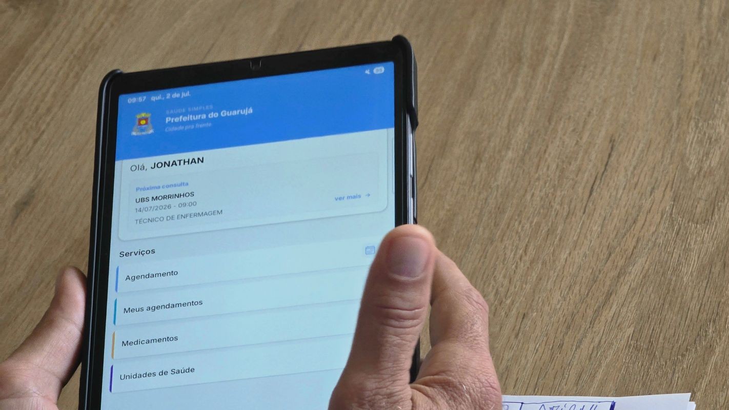 Guarujá lança app para serviços de saúde; saiba como funciona
