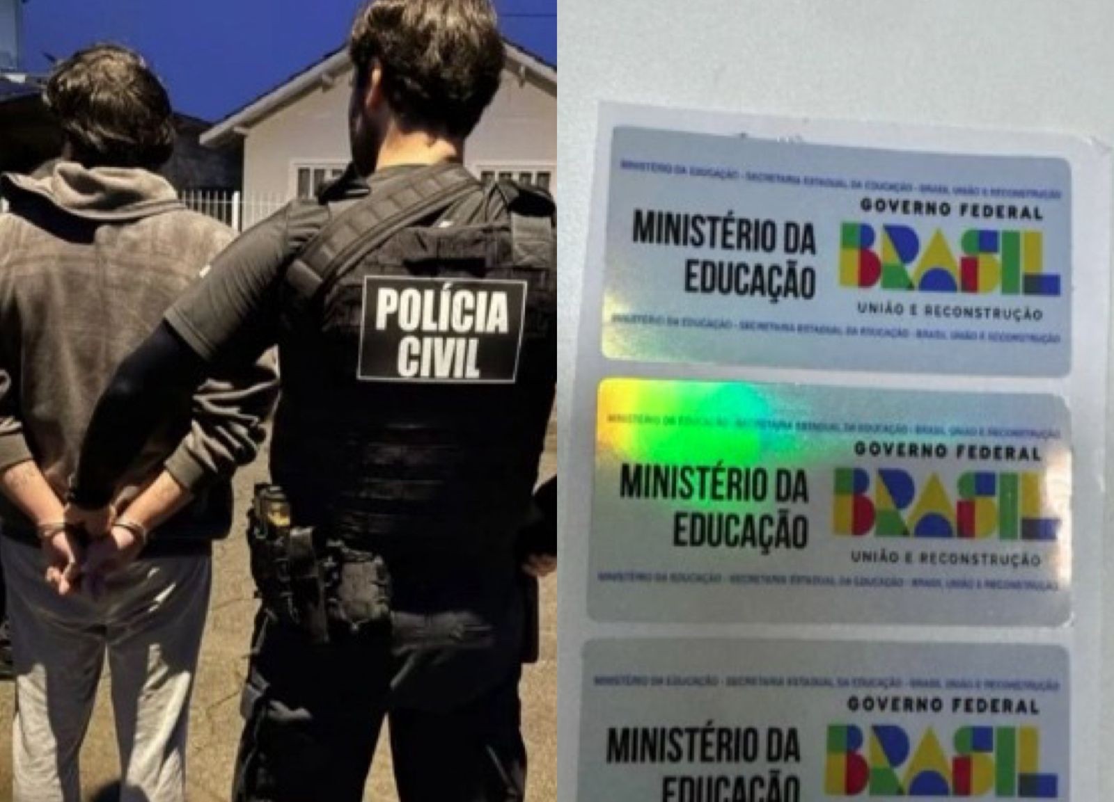 Atestados e diplomas por R$ 50: homem e ex-namorada são presos em SC suspeitos de vender documentos falsos na internet
