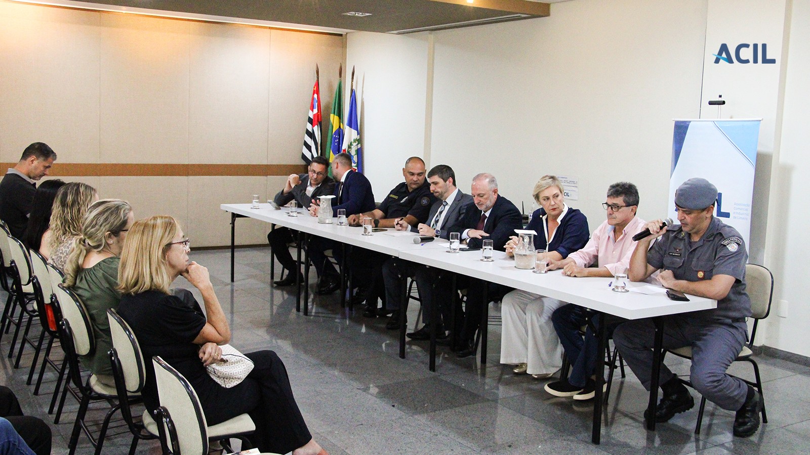 ACIL reúne autoridades e comerciantes para discutir segurança em Limeira