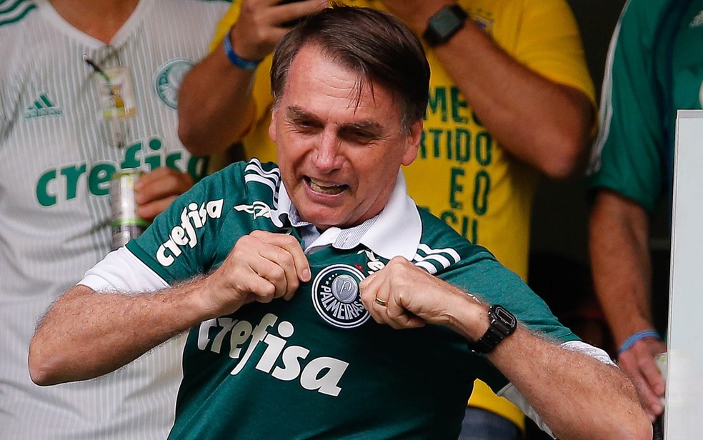 Bolsonaro está em São Paulo para ver jogo do Palmeiras