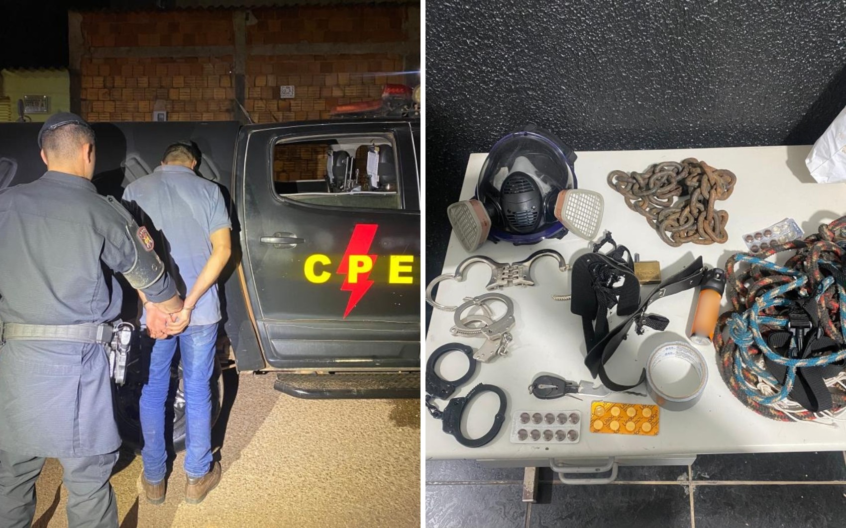 Jovem sequestrada e acorrentada diz que ex estourou bomba, quebrou câmera e colocou soda cáustica na caixa d’água da casa dela