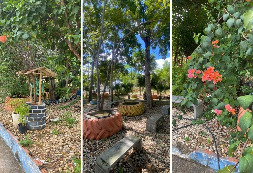 Iniciativa sustentável: praças e enfeites feitos com recicláveis atraem olhares em cidade no Tocantins