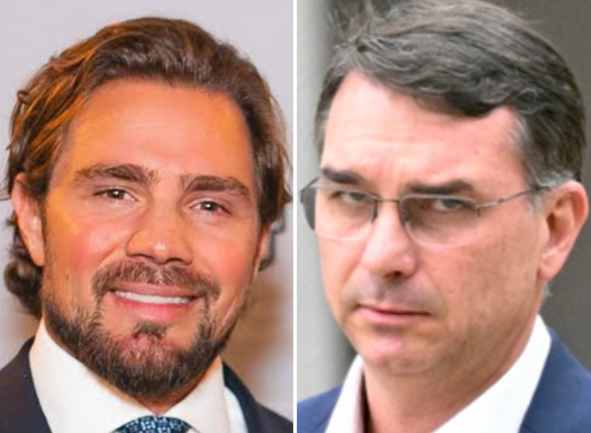 É #FAKE foto de Vorcaro ao lado de Flávio Bolsonaro e 'Careca do INSS'; imagem foi criada com IA