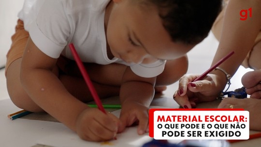 Saiba o que pode e o que não pode ser exigido na lista de material escolar - Programa: G1 Educação 