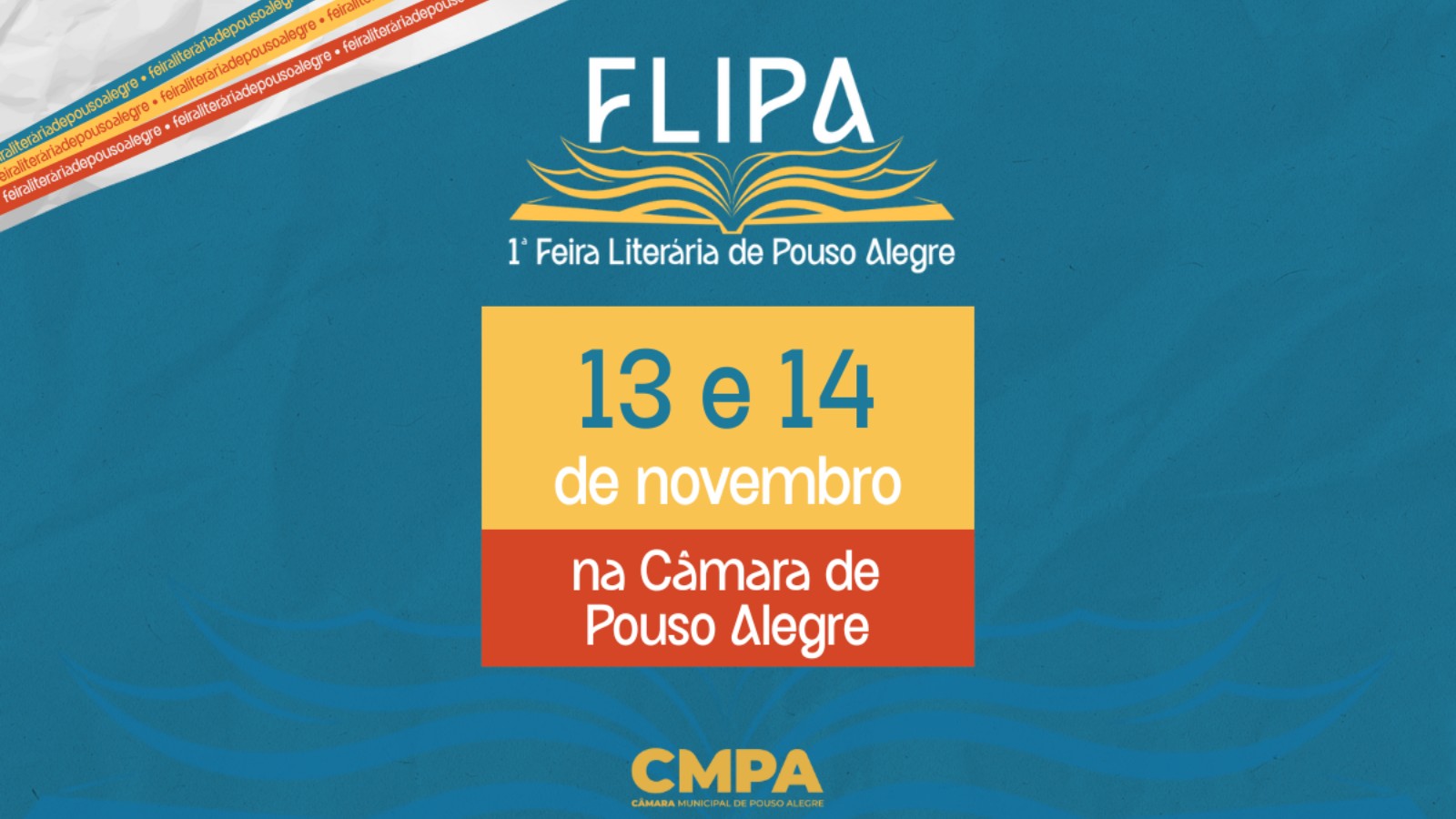 1ª Feira Literária de Pouso Alegre acontece em novembro