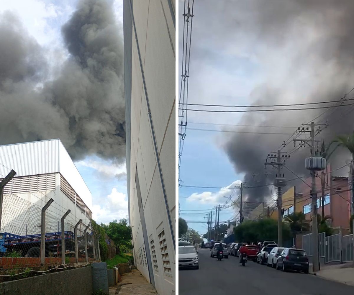 Incêndio atinge empresa no distrito industrial de Indaiatuba