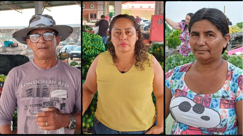 Produtores do Acre falam sobre falta d'água que prejudica vendas e navegação no Rio Acre — Foto: Murilo Lima/Rede Amazônica