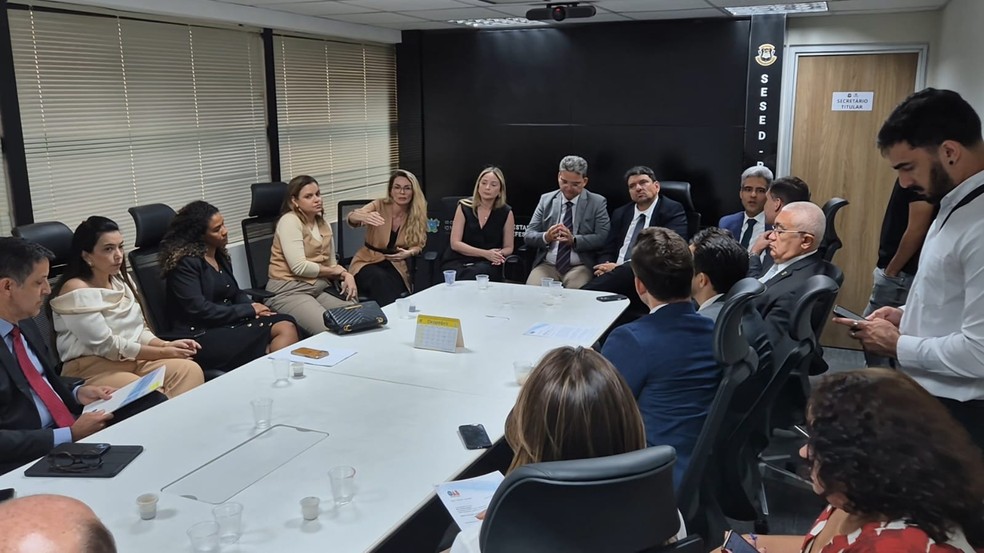 OAB/RN participa de reunião com secretarias de estado após denúncia de agressão contra advogada — Foto: OAB/RN/Divulgação