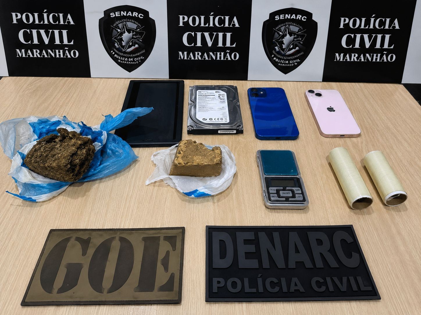 Casal é preso por tráfico de drogas em Timon; dois veículos roubados são apreendidos