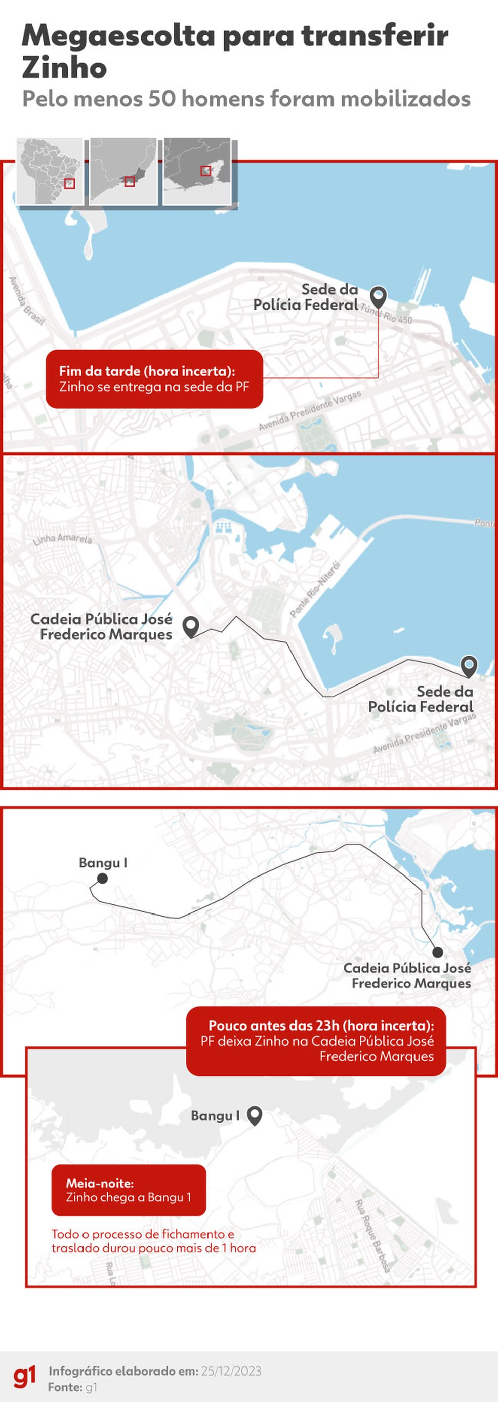 Mapas mostram rendição de Zinho — Foto: Infografia: Vitoria Romero Coelho/g1