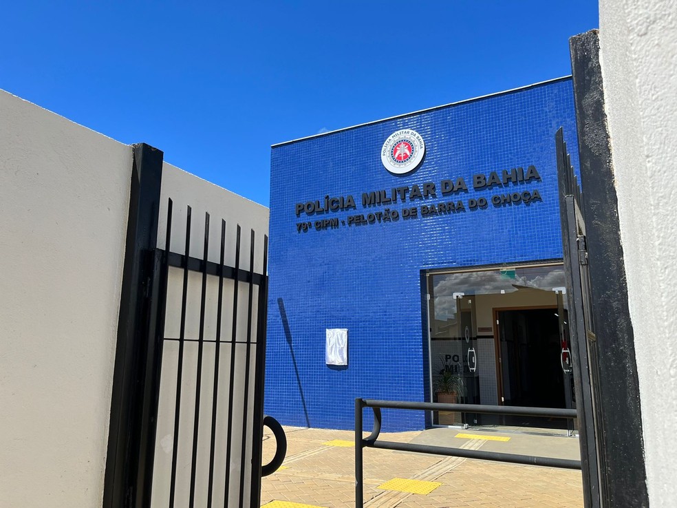 Polícia Militar da cidade de Barra do Choça foi acionada para a ocorrência — Foto: Haeckel Dias/SSP-BA