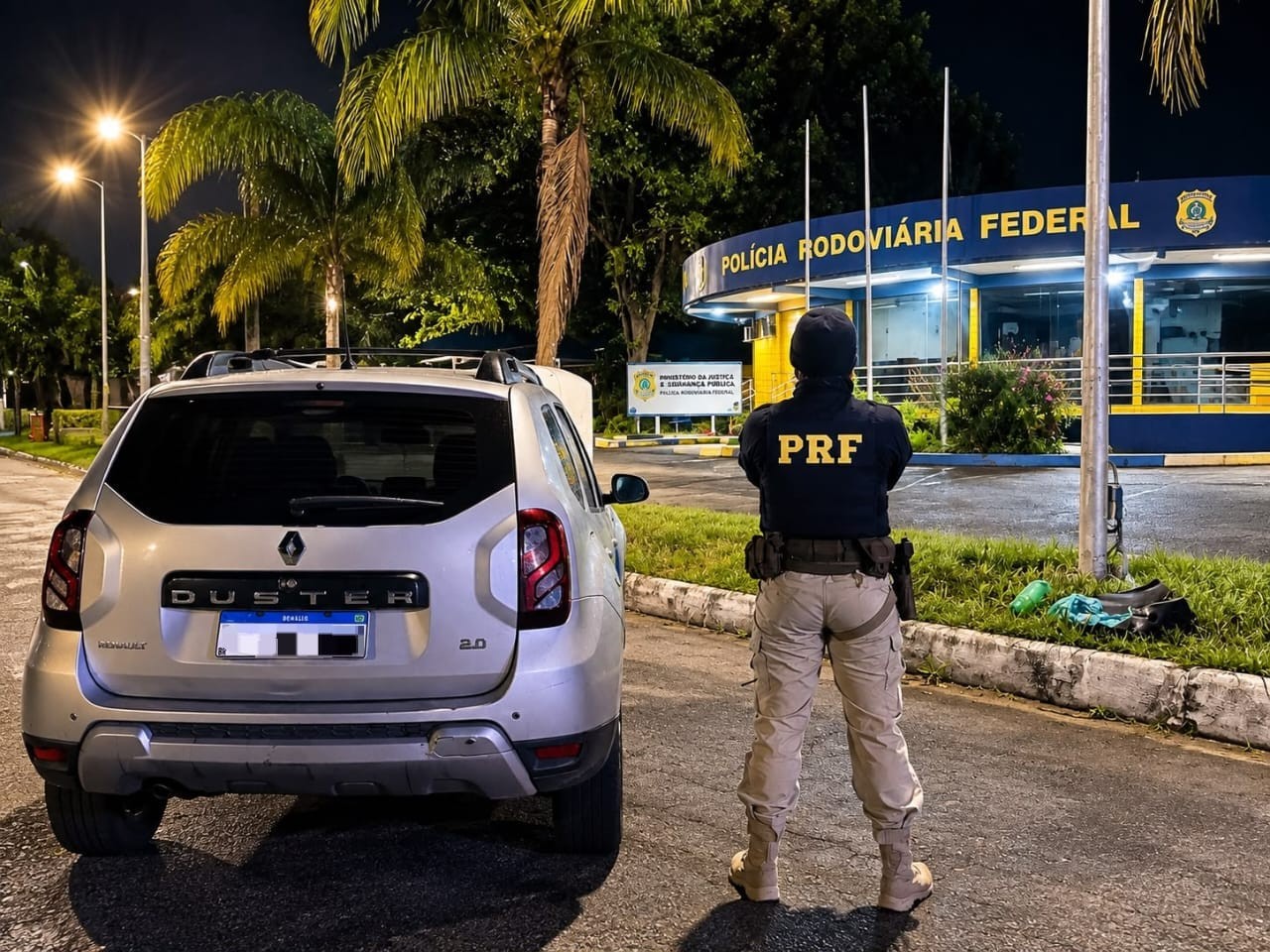 Homem é detido com carro furtado na Via Dutra, em Barra Mansa 