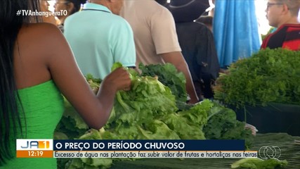 Período chuvoso eleva preço de alimentos nas feiras