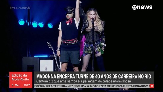 Madonna encerra turnê de 40 anos de carreira no Rio - Programa: Jornal GloboNews 