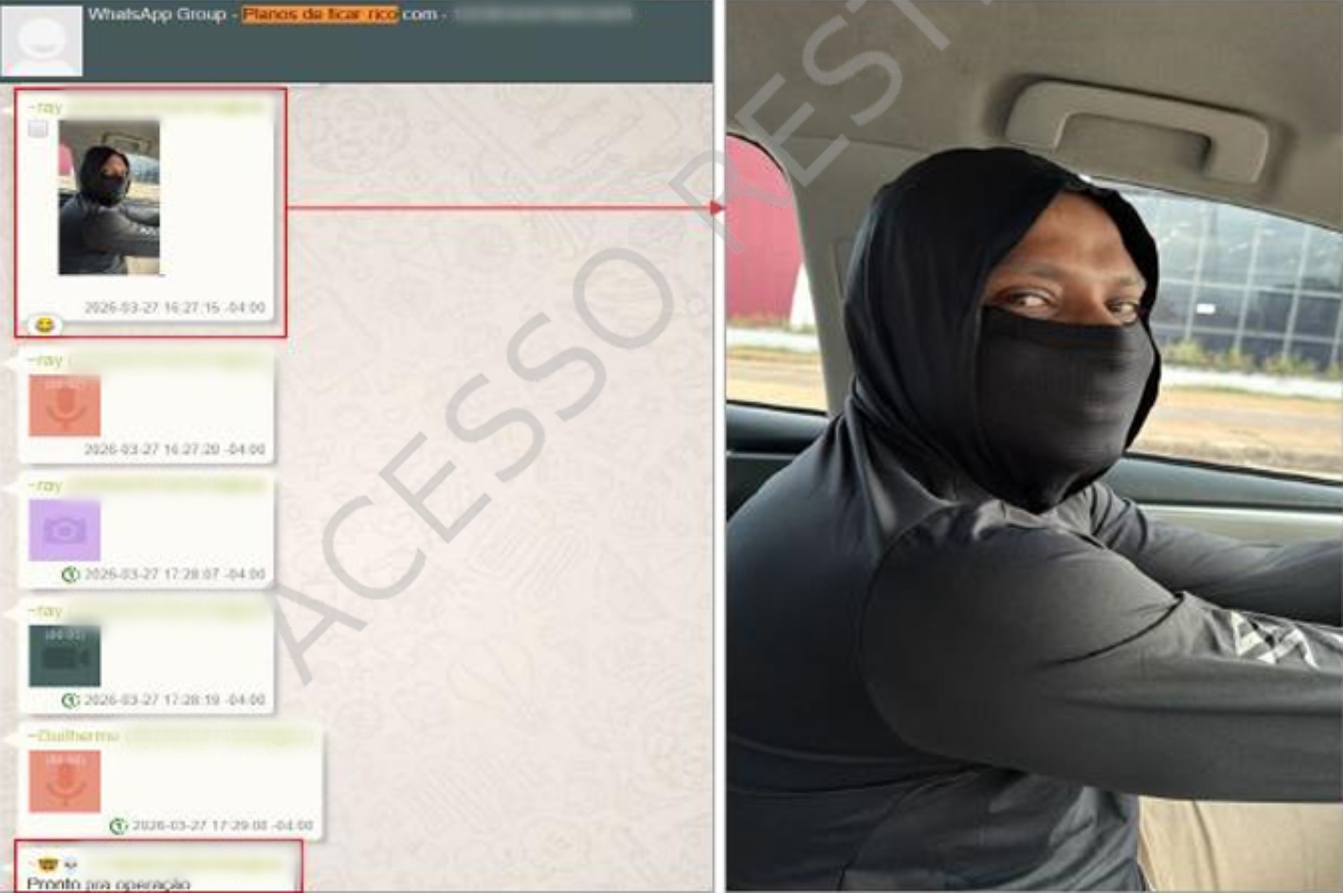 'Planos de ficar rico.com': inquérito revela grupo de WhatsApp criado para planejar roubo de R$ 800 mil e ouro em Roraima