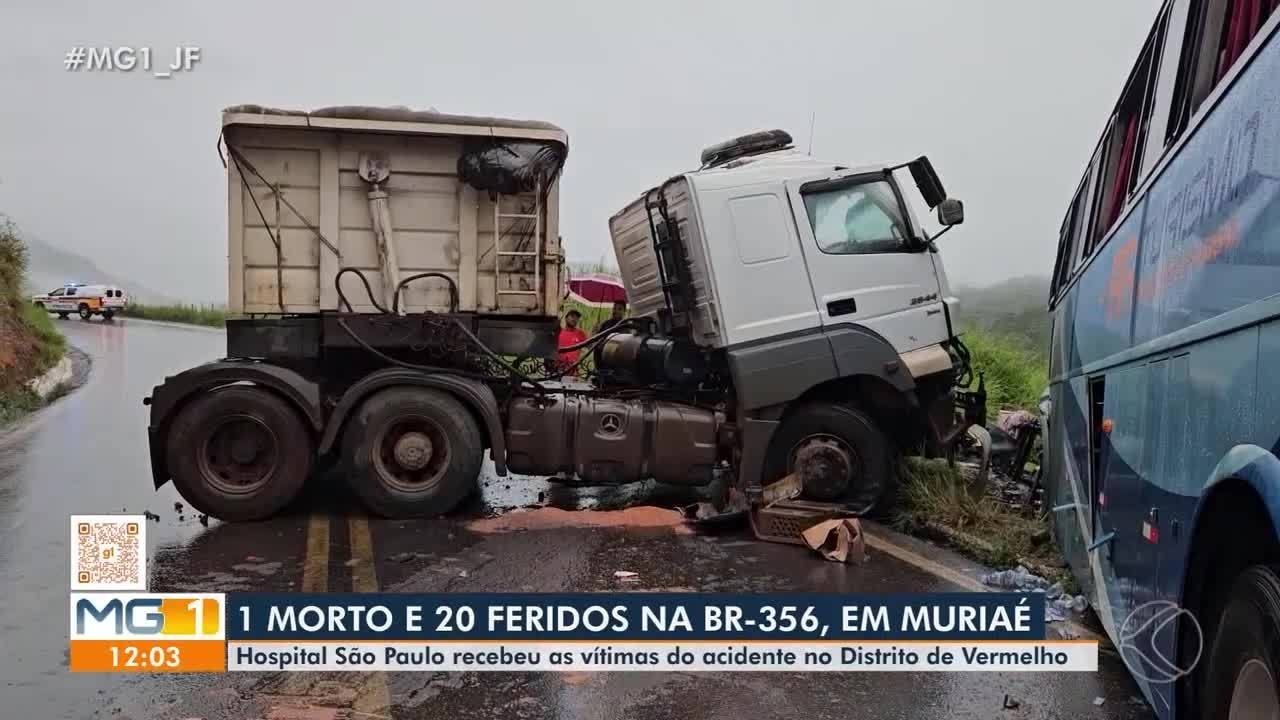 Acidente entre caminhões deixa dois mortos na MGC-265, em MG
