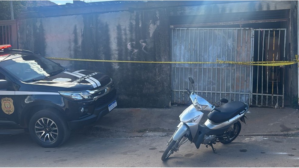 Fachada da casa onde suspeito de matar esposa e sogra foi encontrado morto, no Recanto das Emas, DF — Foto: Arquivo Pessoal