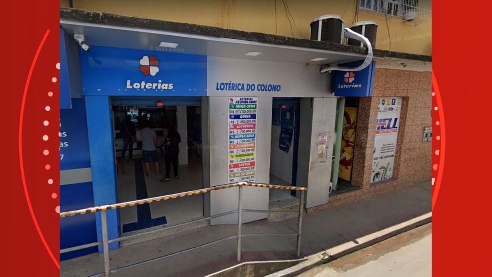 Lotérica do Colono, em Santa Maria de Jetibá, no Espírito Santo, onde foram feitos os dois jogos ganhadores da +Milionária — Foto: Reprodução/Google Street View