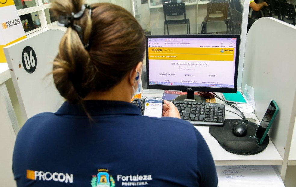 Procon Fortaleza realiza mutirão de renegociação de dívidas com até 98% de desconto. — Foto: Divulgação/Procon Fortaleza