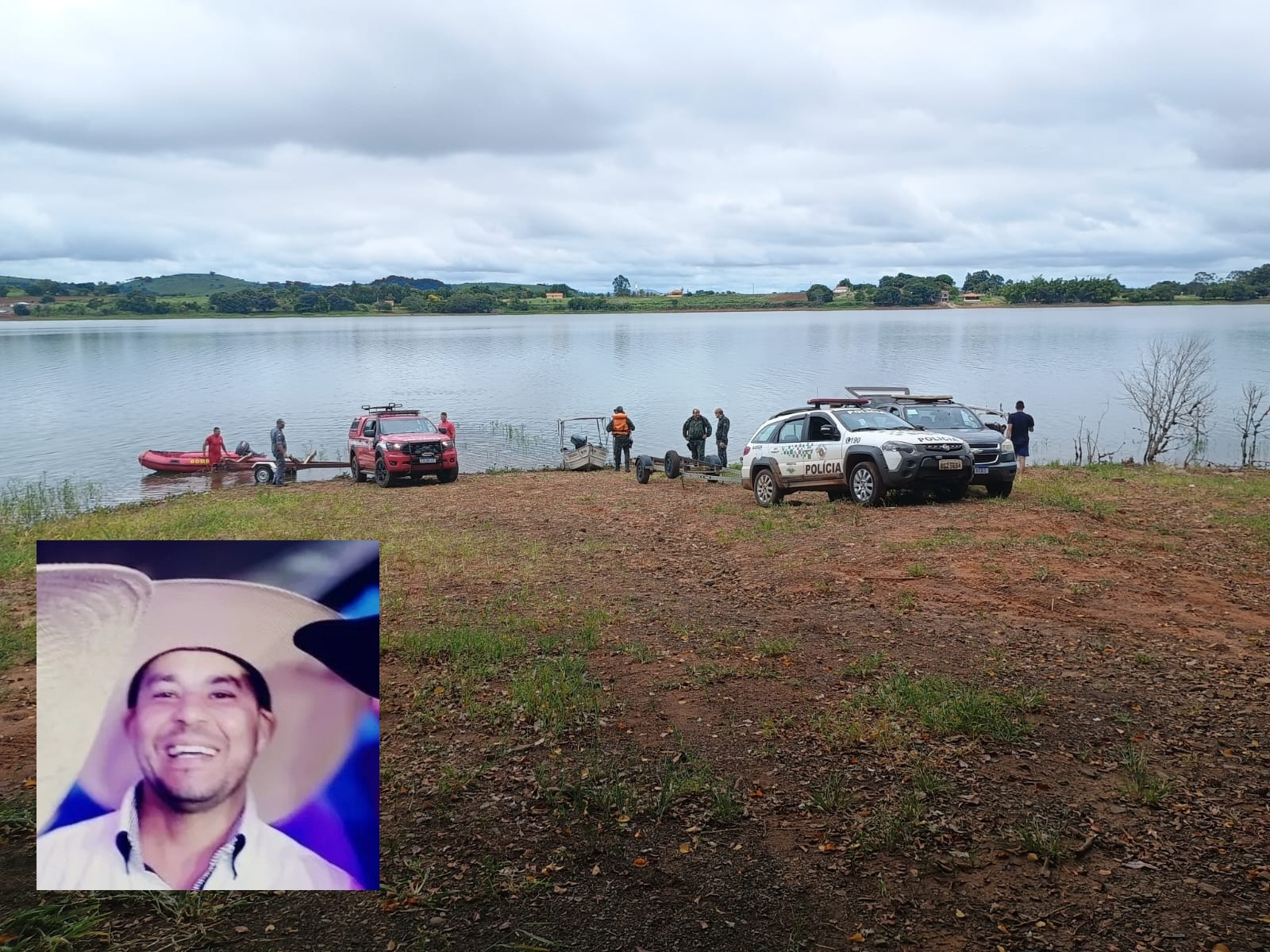 Bombeiros encontram corpo de homem que estava desaparecido após barco virar em represa no interior de SP 