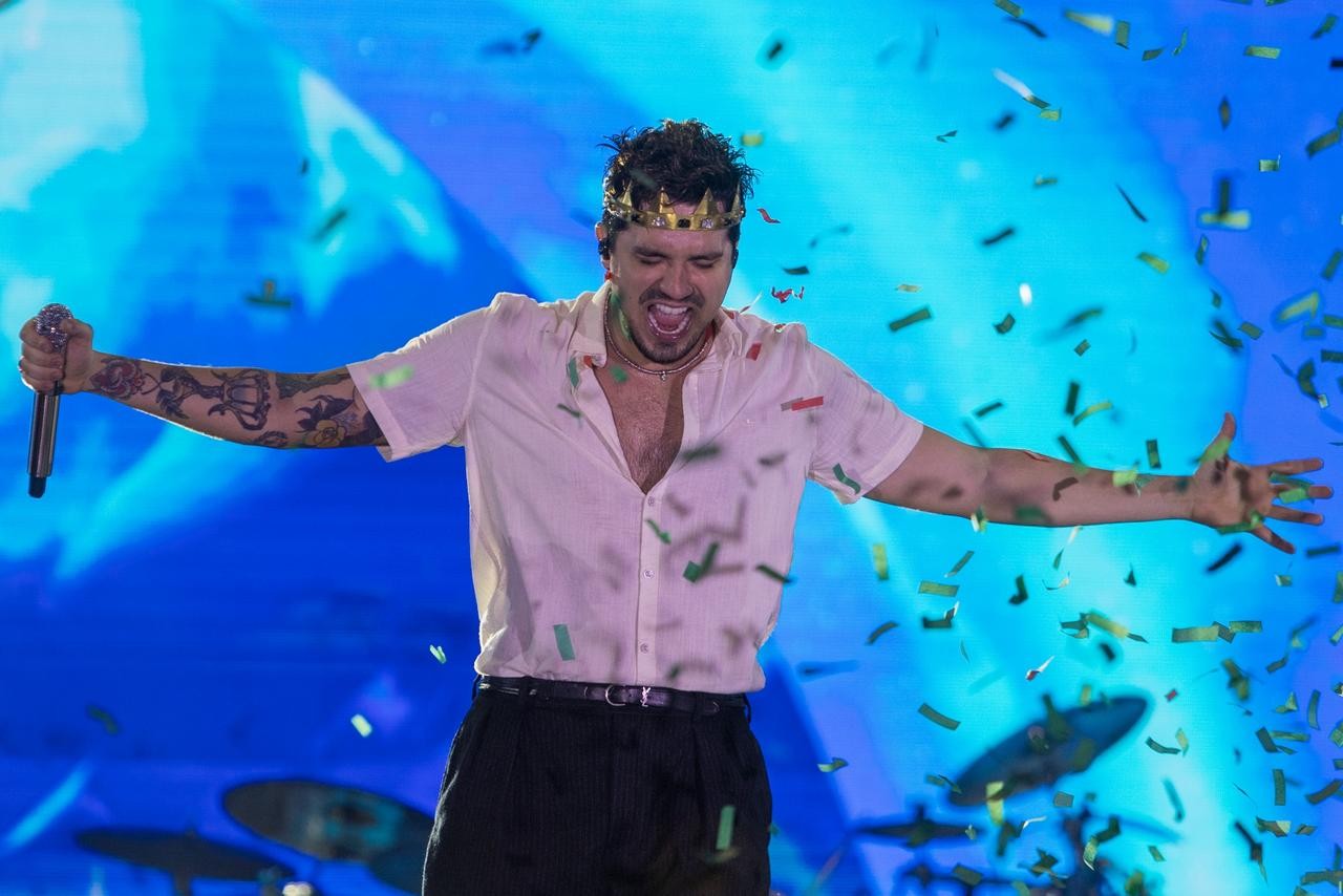 Luan Santana é grande atração do segundo dia do Limeira Rodeo Music 2026 — Foto: Thomaz Marostegan/g1