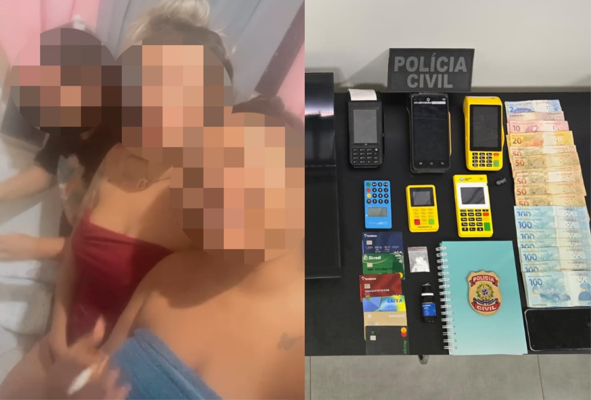 Garotas de programa furtam R$ 3,5 mil de idoso e postam vídeo com vítima dopada em MS