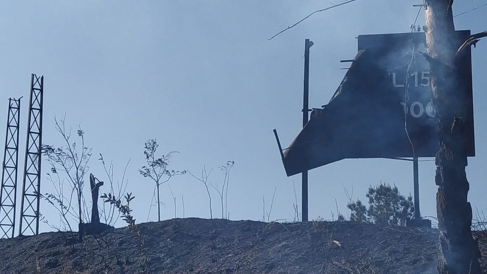 Corpo de Bombeiros registra aumento de 11,5% em ocorrências de incêndio em vegetações na região de Presidente Prudente (SP) — Foto: Defesa Civil