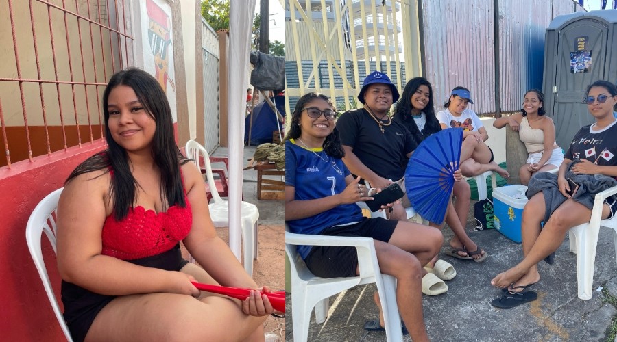 Torcedores de Caprichoso e Garantido ignoram recomendação do MP e mantêm filas antecipadas no Bumbódromo