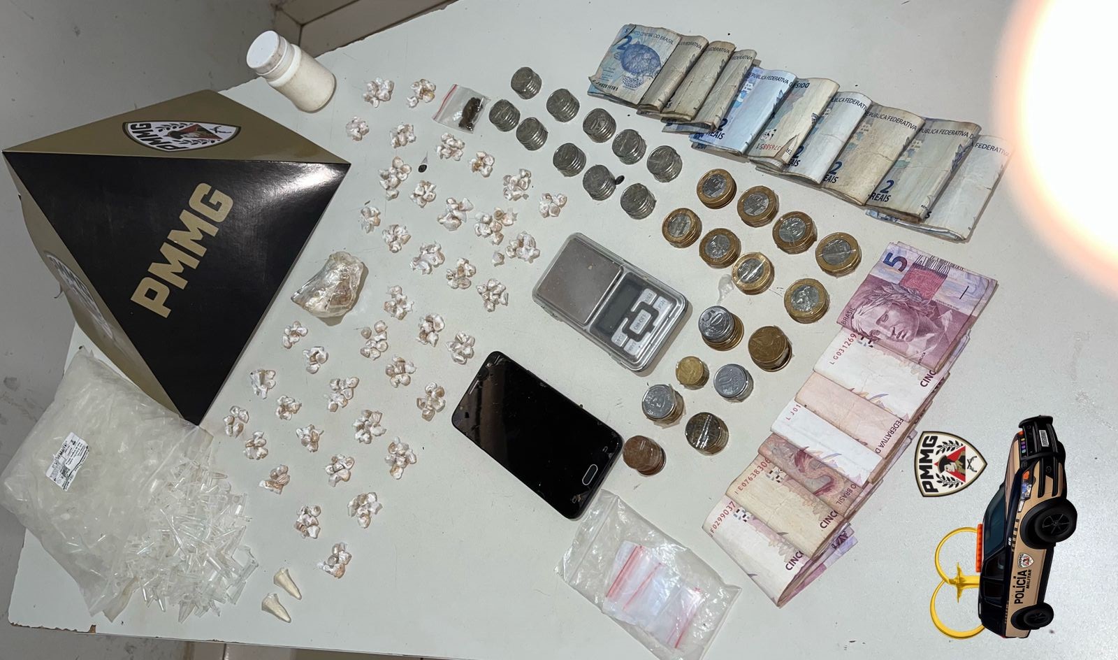 Pitbulls tentam morder PMs durante apreensão de drogas em casa de foragido da justiça, em MG