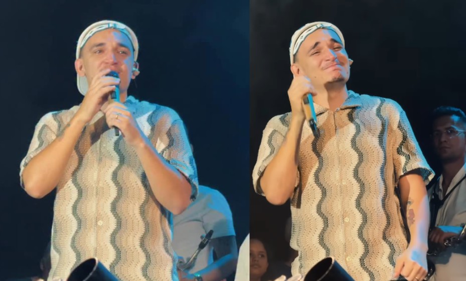 João Gomes chora ao rever professora durante show: 'Sei que você sente orgulho'; VEJA VÍDEO