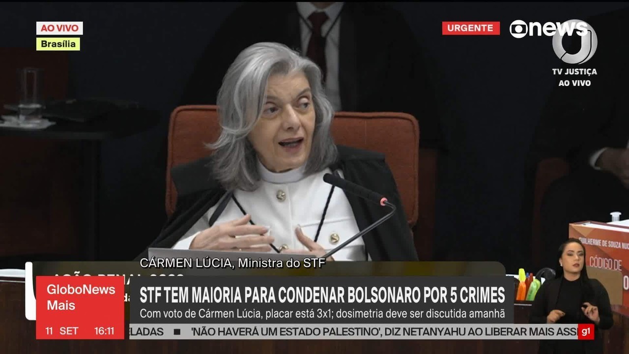 Responsável pelo voto da maioria, Cármen é a única ministra mulher do STF