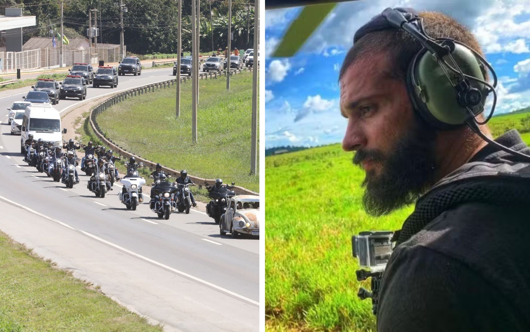 Policial morto após treinamento: centenas de motos e viaturas fazem cortejo em rodovia; vídeo