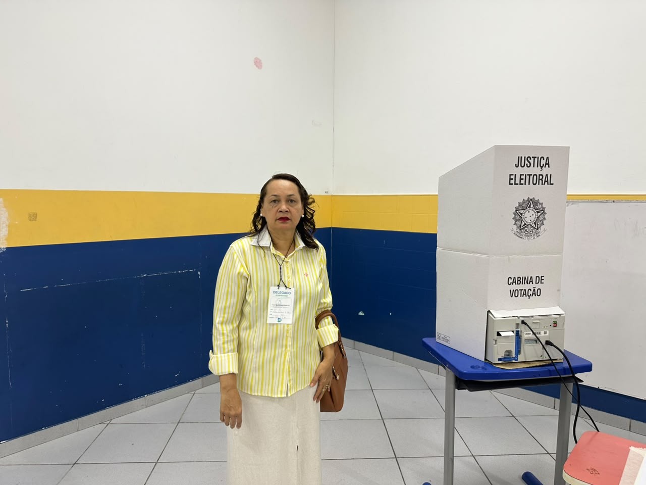 Ruth Reis (Democrata) vota em Belém