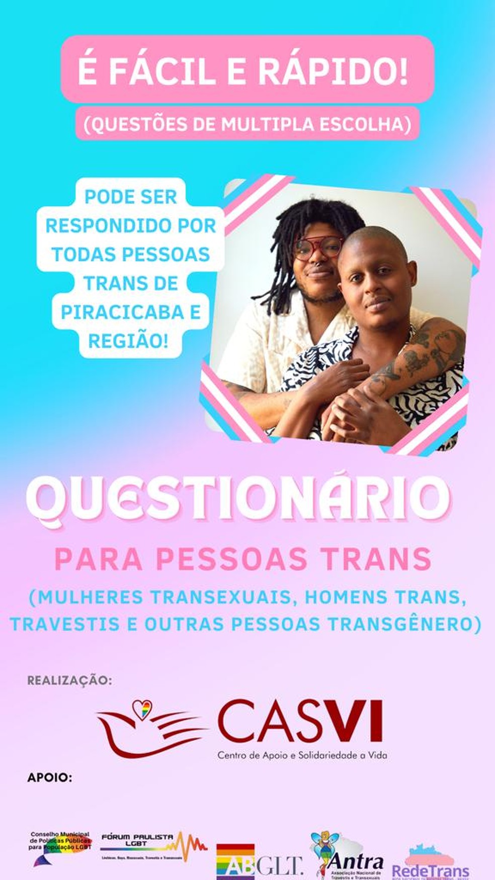 Conselho e ONG relatam falta de terapia hormonal para pessoas trans há mais  de um ano em Piracicaba e cobram ambulatório | Piracicaba e Região | G1