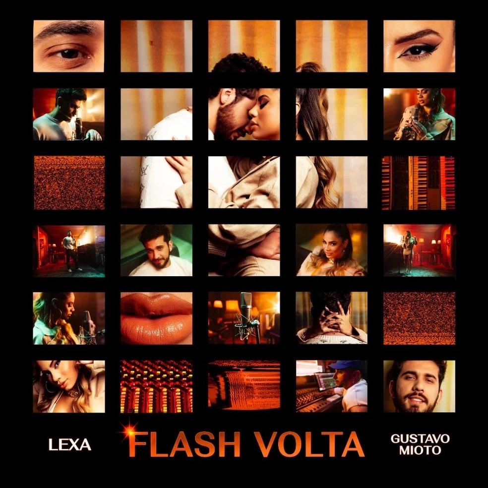 Capa do single 'Flash volta' de Lexa com Gustavo Mioto — Foto: Divulgação